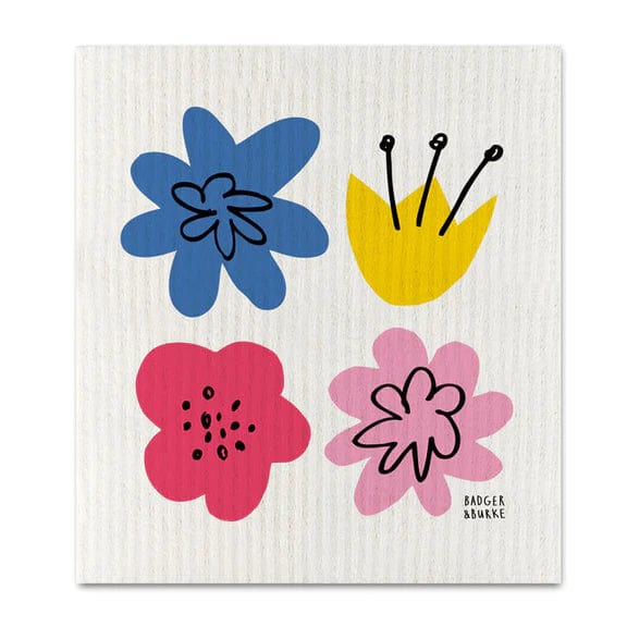 Flowers of the Month Swedish Sponge Cloth - Pico's Worldwide